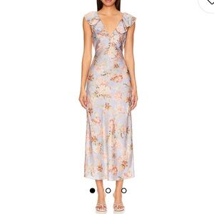 Heartloom Floral Blue and Pink Dress